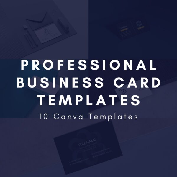 Professional business card templates Canva